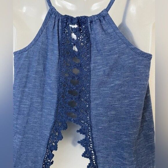 Aeropostale Blue Cropped Tank Top Size XS - Picture 4 of 6